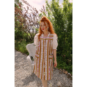 Adorable 70's Robe Vintage Dress | S