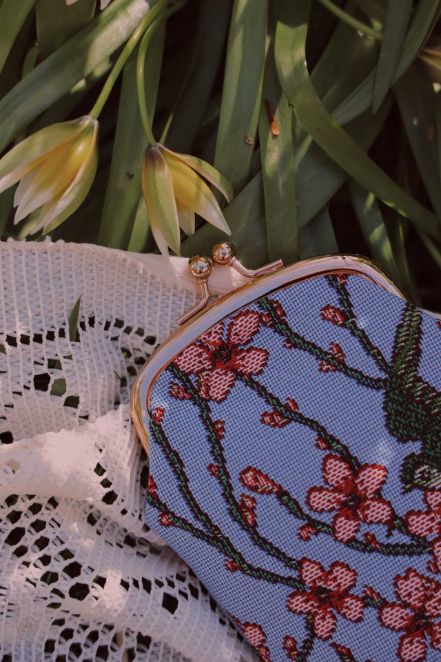 Almond Blossom and Swallow - Glasses Pouch