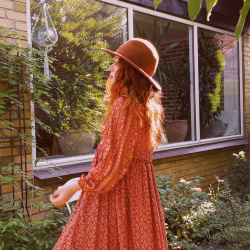 Autumn Air Marigold Boho Dress 
