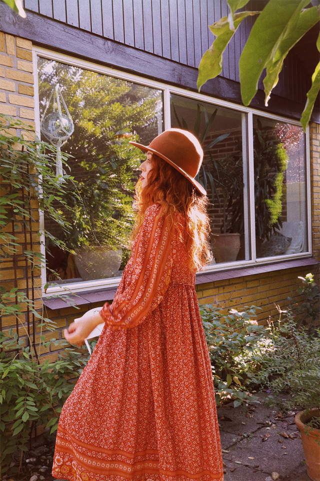 Autumn Air Marigold Boho Dress 