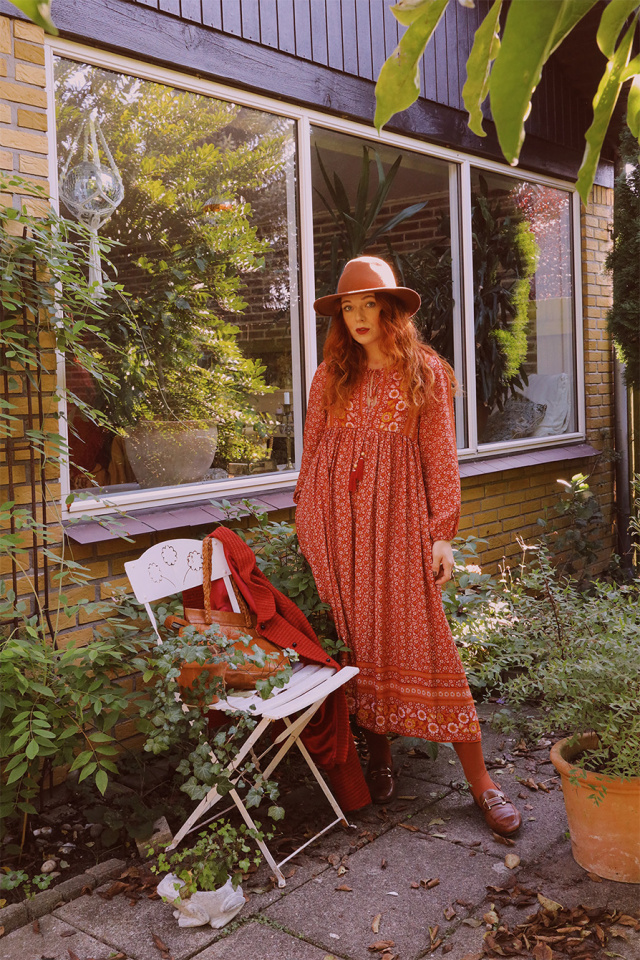 Autumn Air Marigold Boho Dress 