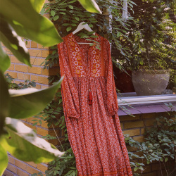 Autumn Air Marigold Boho Dress 