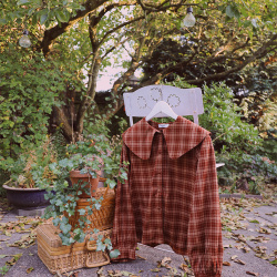 Autumn Air Plaid Blouse 