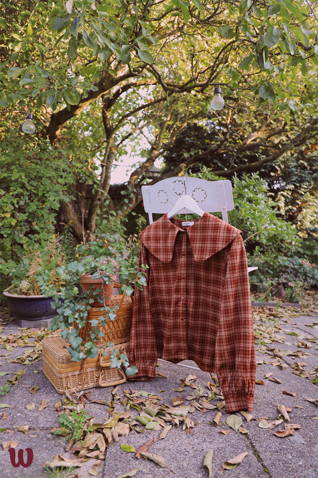 Autumn Air Plaid Blouse 