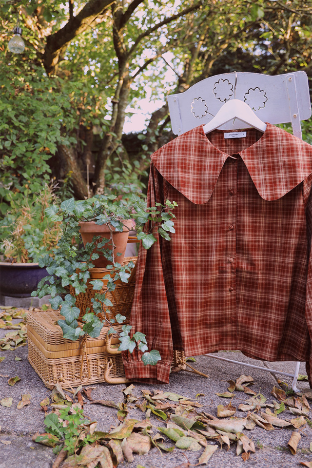 Autumn Air Plaid Blouse 