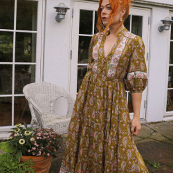 Autumn Boho Child Midi Dress 