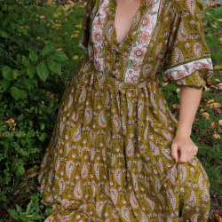 Autumn Boho Child Midi Dress 