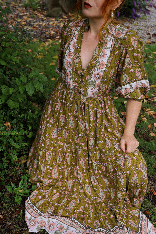 Autumn Boho Child Midi Dress 