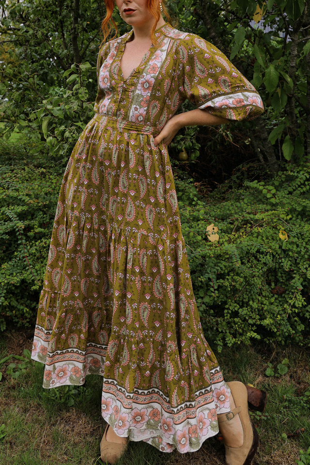 Autumn Boho Child Midi Dress 