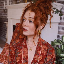 Big Golden Rain Drop Earrings 