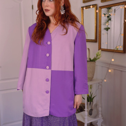 Block Purple Vintage Blazer | L