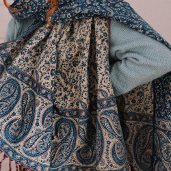 Blossom Teal Scarf &amp; Blanket 