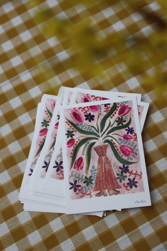 Cheerful Spring Postcard by Elise Buch