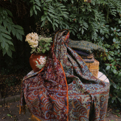 Cherish Cherry Scarf &amp; Blanket 