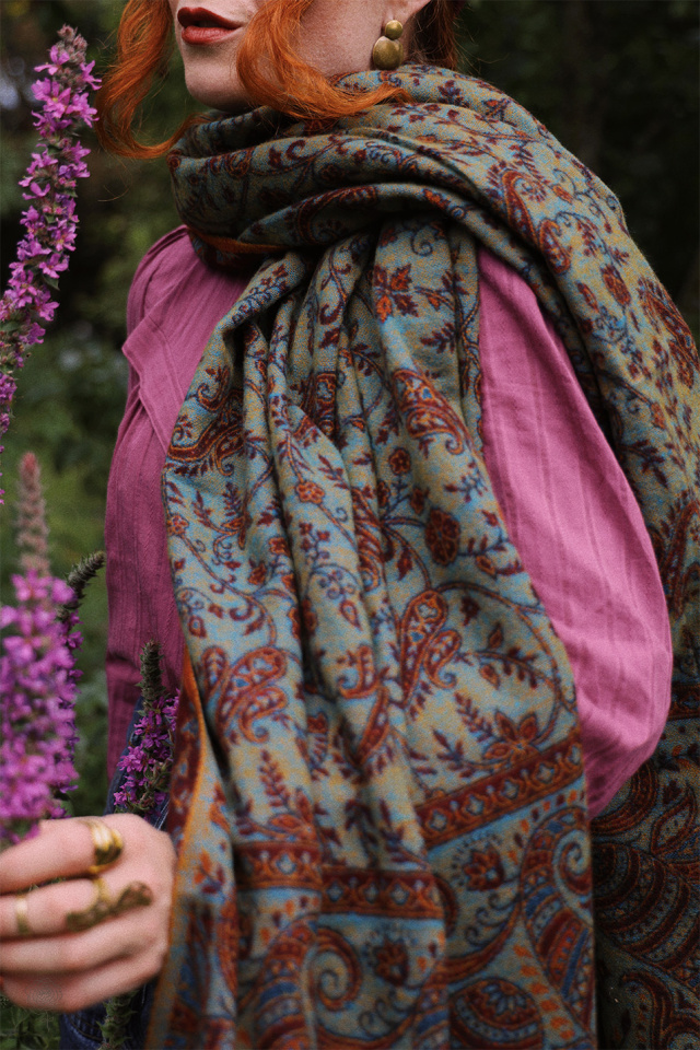 Cherish Cherry Scarf &amp; Blanket 