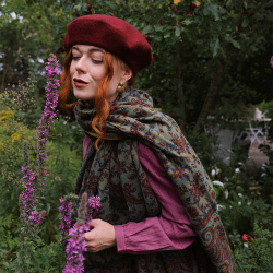 Cherish Cherry Scarf &amp; Blanket 