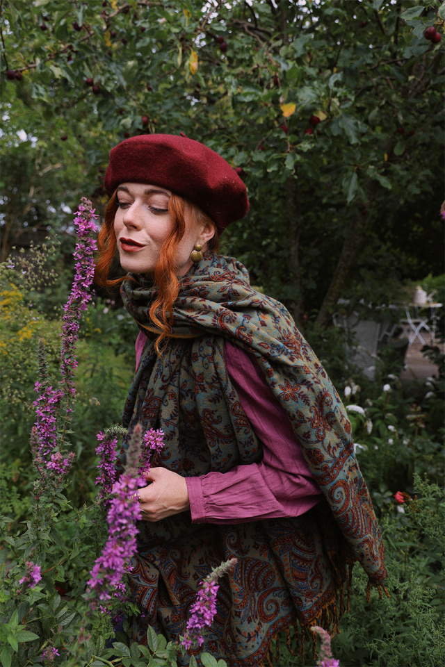 Cherish Cherry Scarf &amp; Blanket 