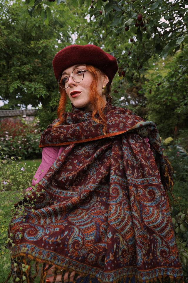 Cherish Cherry Scarf &amp; Blanket 
