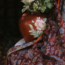 Cherish Cherry Scarf &amp; Blanket 