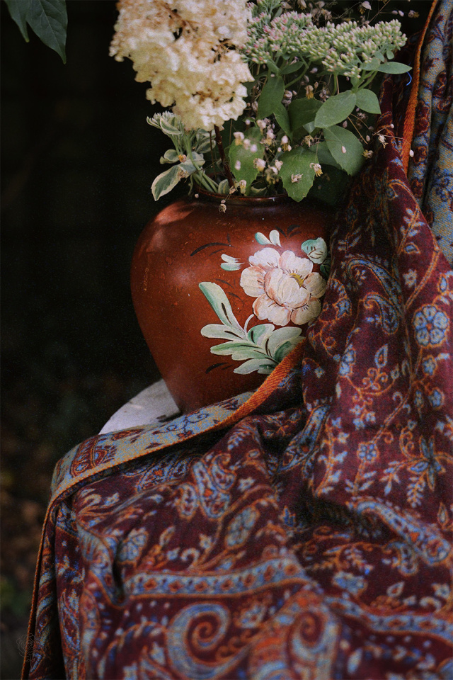 Cherish Cherry Scarf &amp; Blanket 