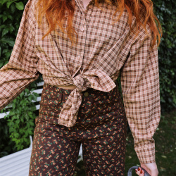 Chestnut Plaid Shirt 