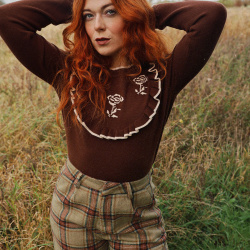 Chocolate Rose Sweater 