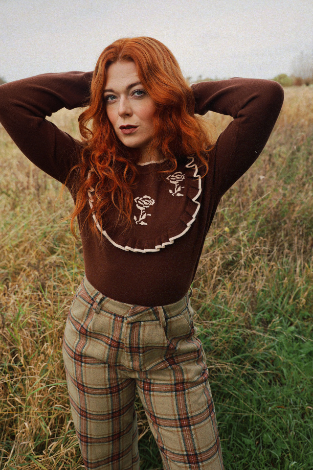 Chocolate Rose Sweater 