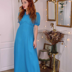 Cinderella Blue Vintage Dress | L
