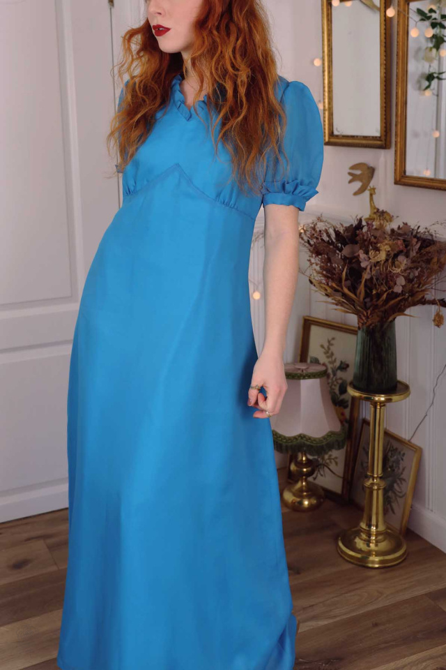 Cinderella Blue Vintage Dress | L