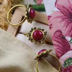 Cleorina Boho Brass Ring 