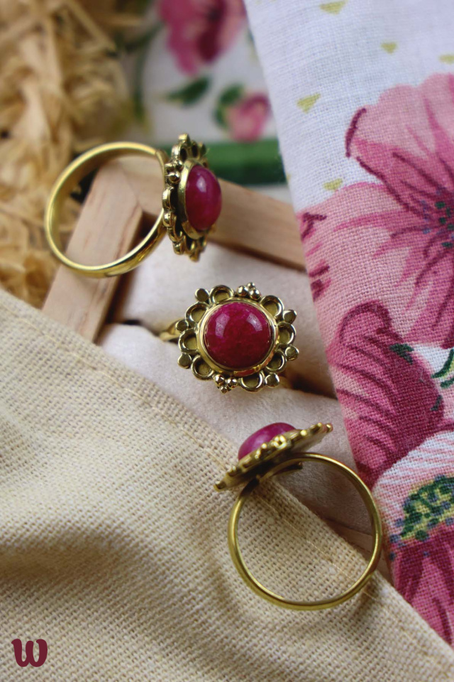 Cleorina Boho Brass Ring 