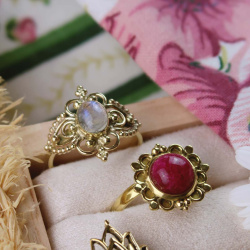 Cleorina Boho Brass Ring 