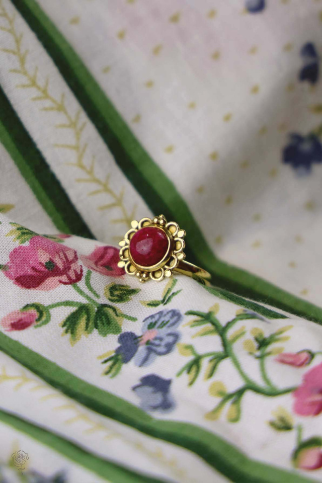 Cleorina Boho Brass Ring 