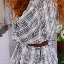 Comfy Grey Plaid Vintage Shirt | XXL