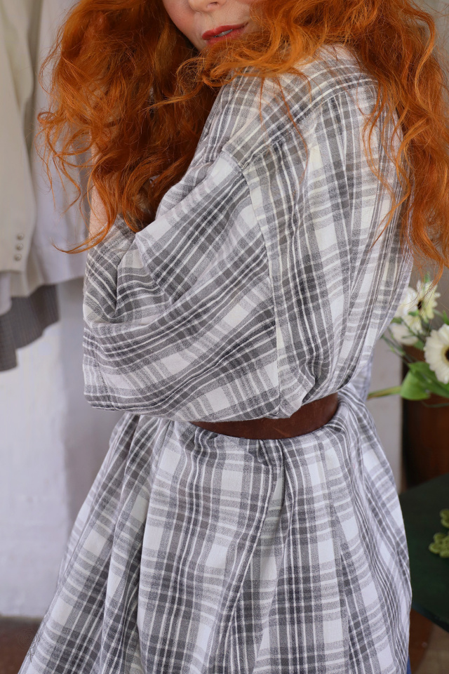 Comfy Grey Plaid Vintage Shirt | XXL