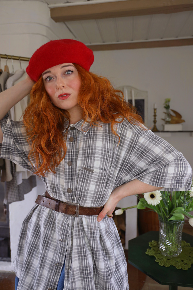 Comfy Grey Plaid Vintage Shirt | XXL