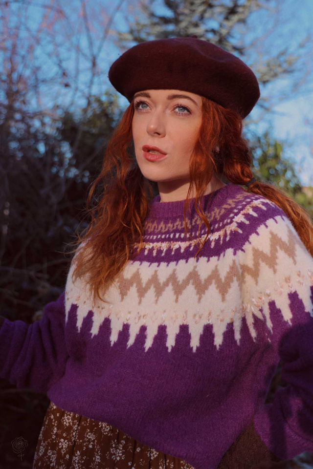 Comfy Purple Sweater 