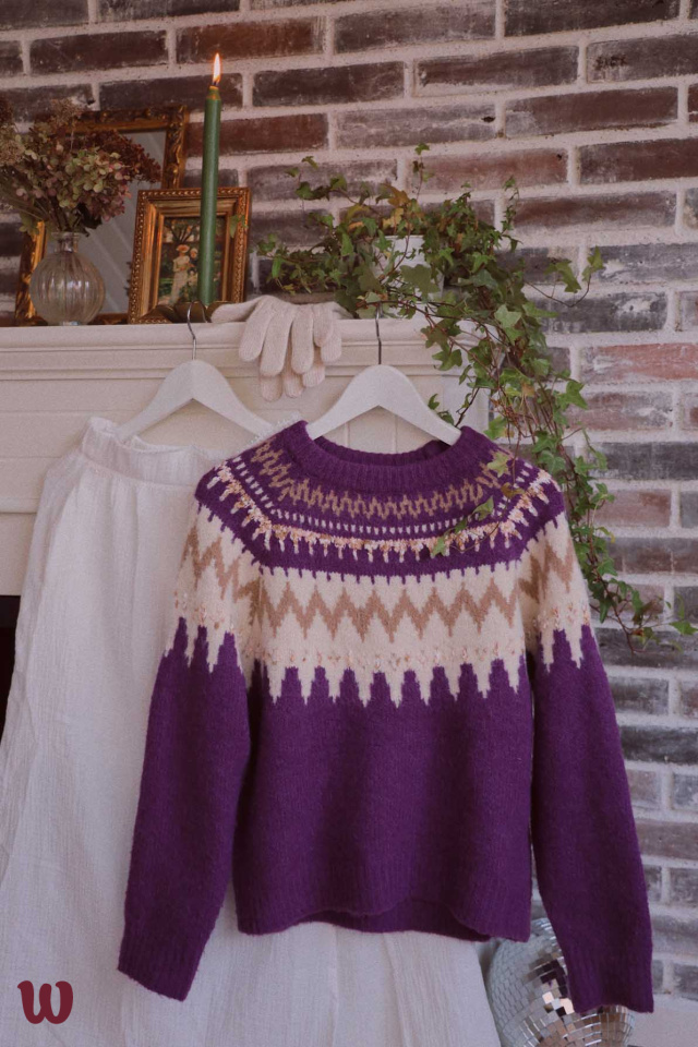 Comfy Purple Sweater 