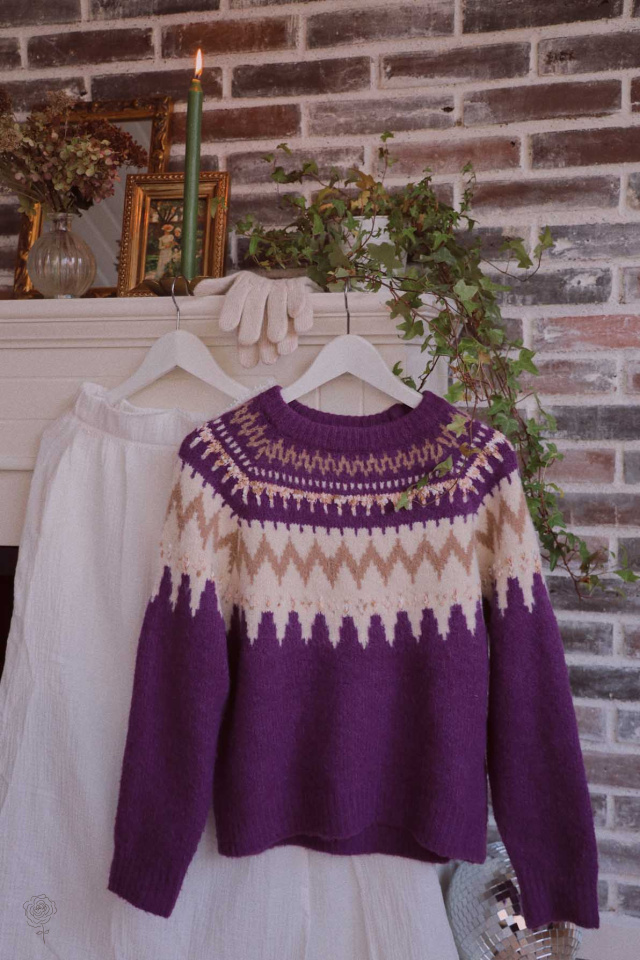 Comfy Purple Sweater 