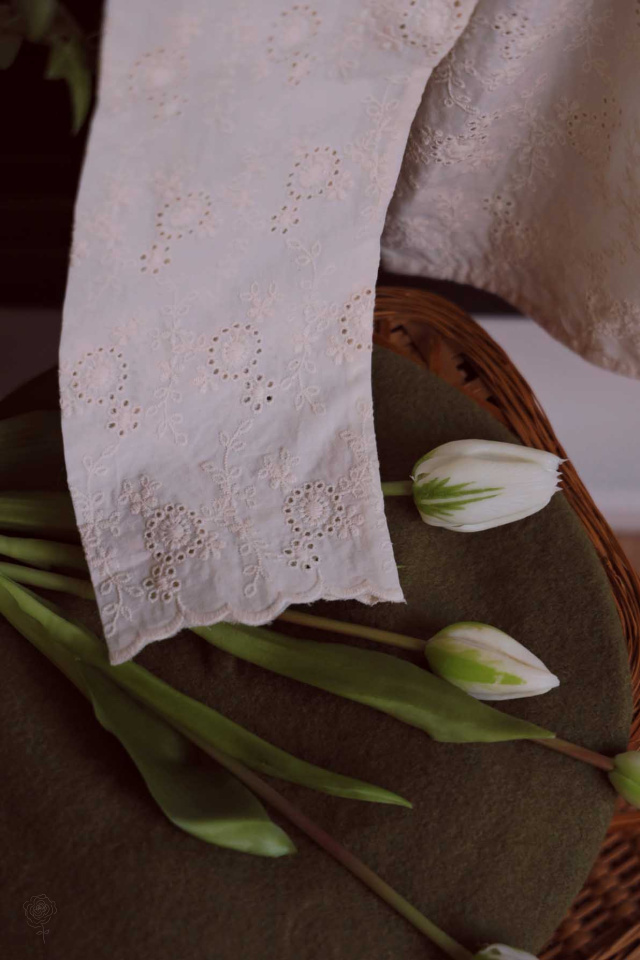 Cream Cotton Spring Blouse 