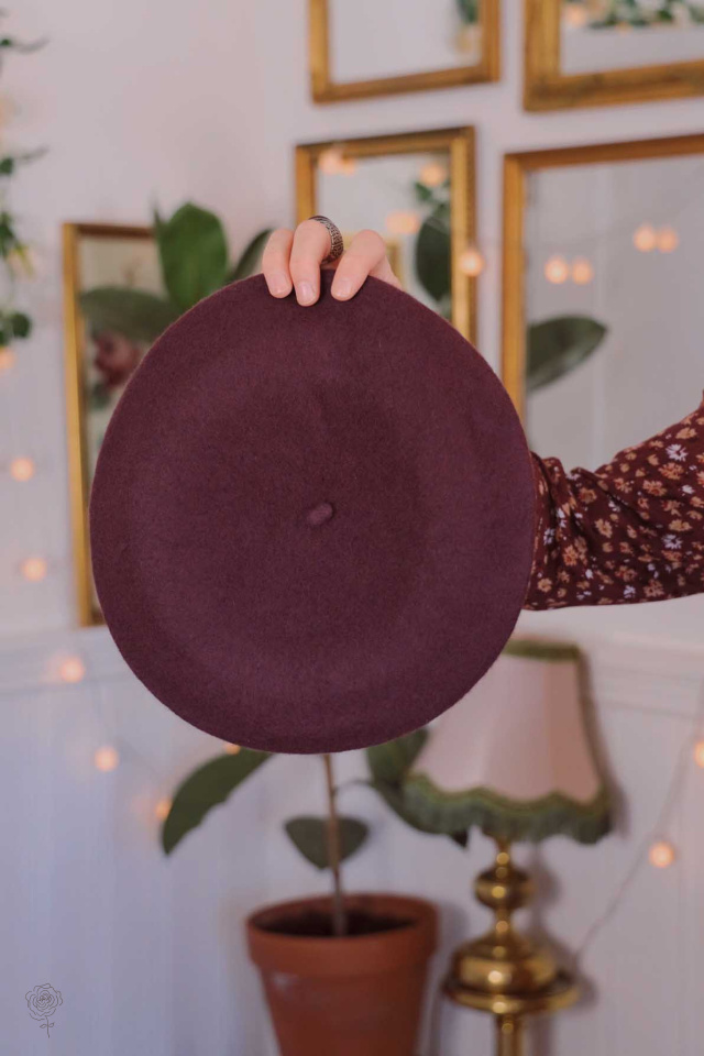 Dark Chocolate Beret 