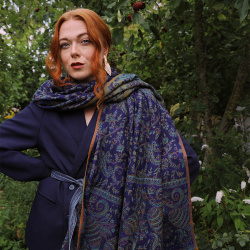 Devoted Blue Scarf &amp; Blanket 