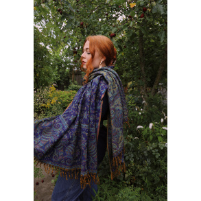 Devoted Blue Scarf & Blanket 