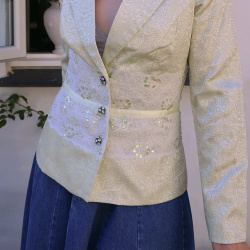 Light Green Elegant Vintage Jacket | S