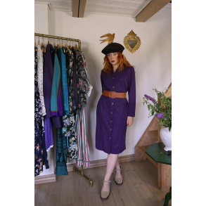 Elegantly Comfy Vintage Autumn Dress | M