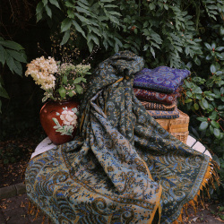 Enchanted Green Scarf &amp; Blanket 
