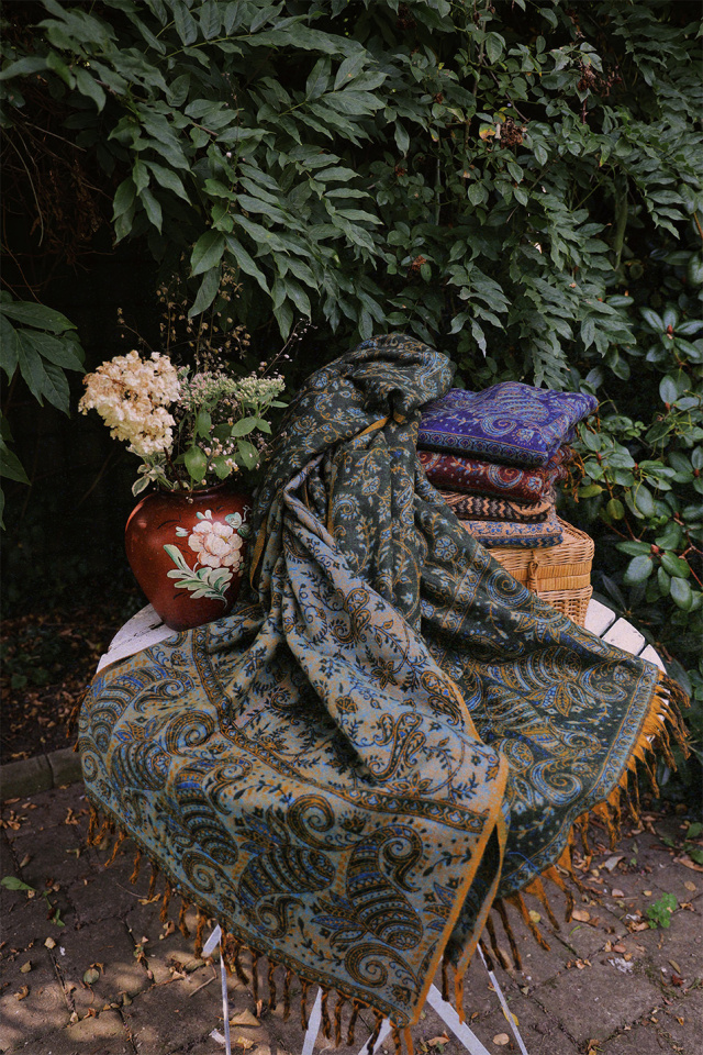 Enchanted Green Scarf &amp; Blanket 