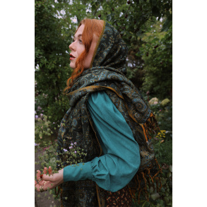 Enchanted Green Scarf & Blanket 