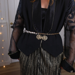 Festive Black Vintage Jacket | L/XL