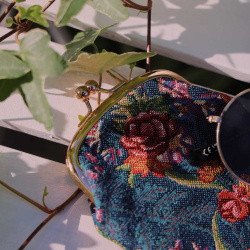 Flower Meadow Blue - Glasses Pouch